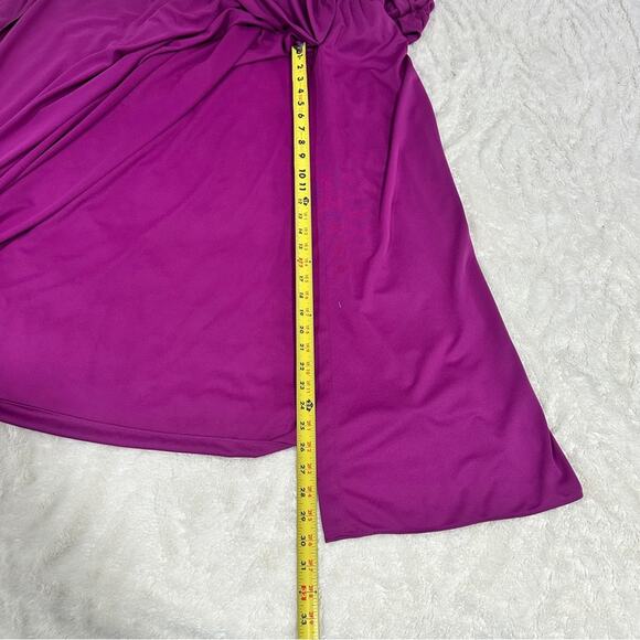 Tanya Taylor Size 12 Purple Elegant Ruched Cut Out Side Slit Nami Gown Dress - Picture 16 of 16